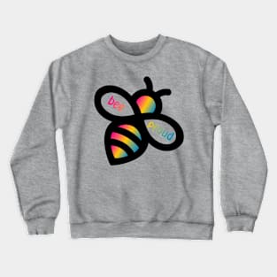 Bee Proud - Pansexual Flag bees Crewneck Sweatshirt